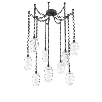 Ellisse Nine Light Pendant in Matte Black (404|SNB0035-09-MB-OC-CH2-E2)