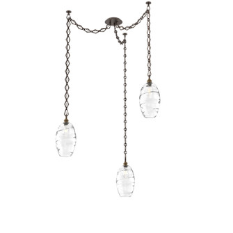 Ellisse Three Light Pendant in Flat Bronze (404|SNB0035-03-FB-OC-CH1-E2)