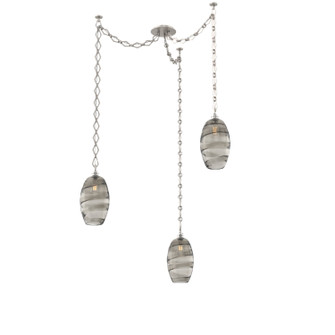Ellisse Three Light Pendant in Beige Silver (404|SNB0035-03-BS-OS-CH1-E2)