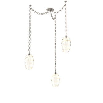 Ellisse Three Light Pendant in Beige Silver (404|SNB0035-03-BS-OA-CH2-E2)