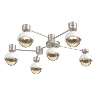 Cabochon LED Flush Mount in Beige Silver (404|SMB0093-H6-BS-A-L1-WI)