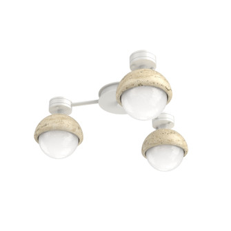 Cabochon LED Flush Mount in Salt White (404|SMB0093-H3-WI-WL-L3-TR)