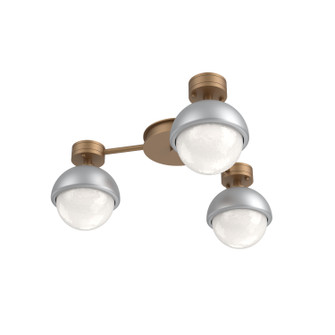 Cabochon LED Flush Mount in Novel Brass (404|SMB0093-H3-NB-WL-L3-CS)