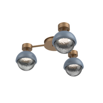 Cabochon LED Flush Mount in Novel Brass (404|SMB0093-H3-NB-S-L3-BU)