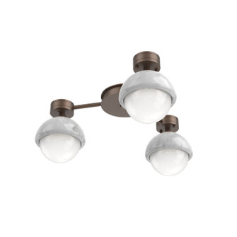 Cabochon LED Flush Mount in Burnished Bronze (404|SMB0093-H3-BB-WL-L3-WM)