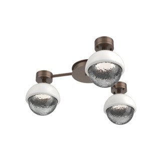 Cabochon LED Flush Mount in Burnished Bronze (404|SMB0093-H3-BB-S-L3-WI)