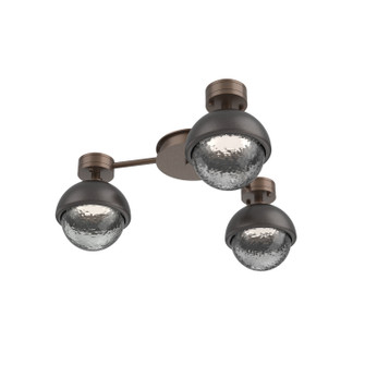 Cabochon LED Flush Mount in Burnished Bronze (404|SMB0093-H3-BB-S-L3-GP)