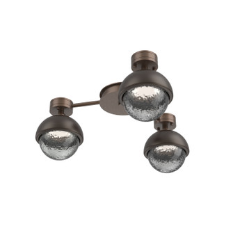 Cabochon LED Flush Mount in Burnished Bronze (404|SMB0093-H3-BB-S-L1-FB)