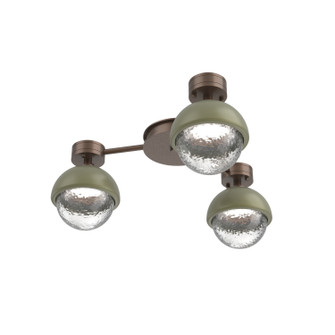 Cabochon LED Flush Mount in Burnished Bronze (404|SMB0093-H3-BB-C-L3-GE)