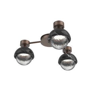 Cabochon LED Flush Mount in Burnished Bronze (404|SMB0093-H3-BB-C-L3-BM)