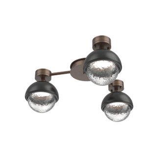 Cabochon LED Flush Mount in Burnished Bronze (404|SMB0093-H3-BB-C-L1-MB)