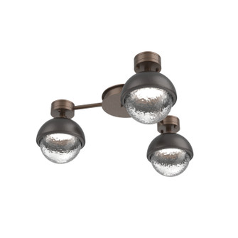 Cabochon LED Flush Mount in Burnished Bronze (404|SMB0093-H3-BB-C-L1-GP)