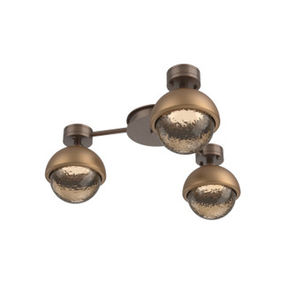 Cabochon LED Flush Mount in Burnished Bronze (404|SMB0093-H3-BB-B-L3-NB)