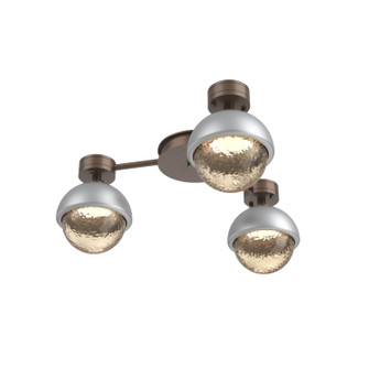 Cabochon LED Flush Mount in Burnished Bronze (404|SMB0093-H3-BB-A-L3-CS)