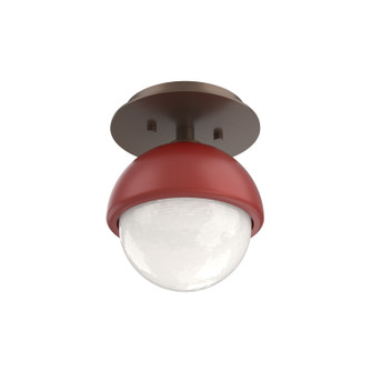 Cabochon LED Flush Mount in Burnished Bronze (404|SMB0093-01-BB-WL-L3-RE)