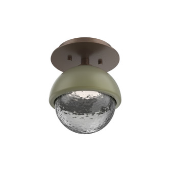Cabochon LED Flush Mount in Burnished Bronze (404|SMB0093-01-BB-S-L1-GE)