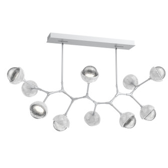 Cabochon LED Linear Suspension in Classic Silver (404|PLB0093-BC-CS-C-001-L1-WM)