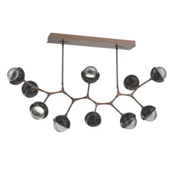Cabochon LED Linear Suspension in Burnished Bronze (404|PLB0093-BC-BB-S-001-L1-BM)