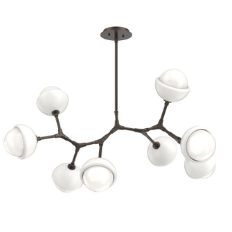 Cabochon LED Linear Suspension in Flat Bronze (404|PLB0093-BB-FB-WL-001-L3-WI)