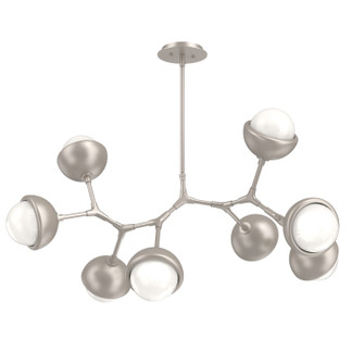 Cabochon LED Linear Suspension in Beige Silver (404|PLB0093-BB-BS-WL-001-L3-MS)