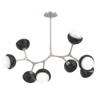 Cabochon LED Linear Suspension in Beige Silver (404|PLB0093-BB-BS-WL-001-L3-BM)