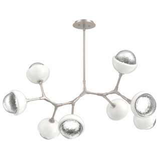 Cabochon LED Linear Suspension in Beige Silver (404|PLB0093-BB-BS-C-001-L1-WI)