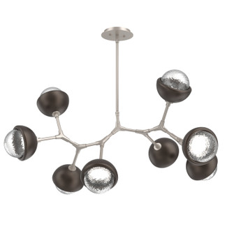 Cabochon LED Linear Suspension in Beige Silver (404|PLB0093-BB-BS-C-001-L1-FB)