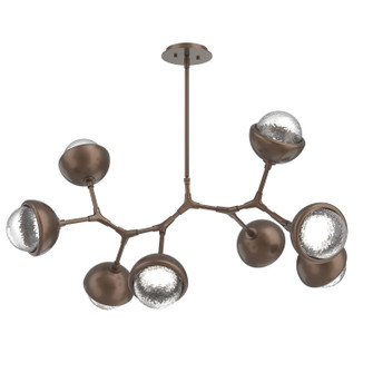 Cabochon LED Linear Suspension in Burnished Bronze (404|PLB0093-BB-BB-C-001-L1-MS)