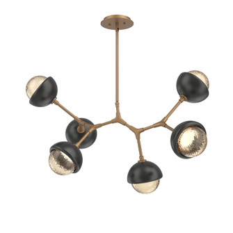 Cabochon LED Linear Suspension in Novel Brass (404|PLB0093-BA-NB-A-001-L3-MB)