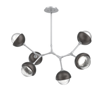 Cabochon LED Linear Suspension in Classic Silver (404|PLB0093-BA-CS-C-001-L3-GP)