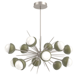 Cabochon LED Chandelier in Beige Silver (404|PLB0093-0D-BS-WL-001-L3-GE)