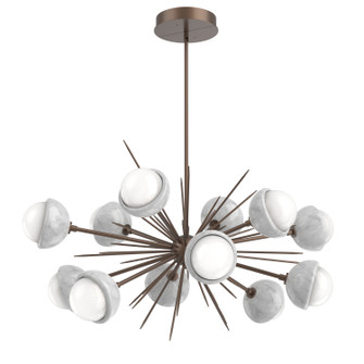 Cabochon LED Chandelier in Burnished Bronze (404|PLB0093-0D-BB-WL-001-L3-WM)