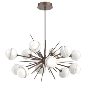 Cabochon LED Chandelier in Burnished Bronze (404|PLB0093-0D-BB-WL-001-L3-WI)