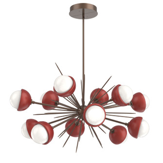 Cabochon LED Chandelier in Burnished Bronze (404|PLB0093-0D-BB-WL-001-L3-RE)