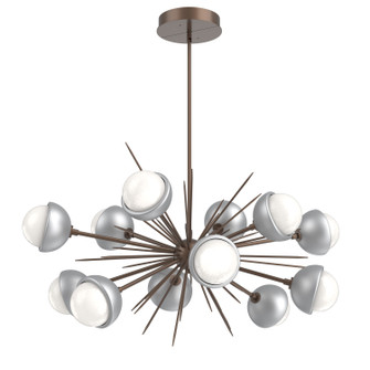 Cabochon LED Chandelier in Burnished Bronze (404|PLB0093-0D-BB-WL-001-L3-CS)