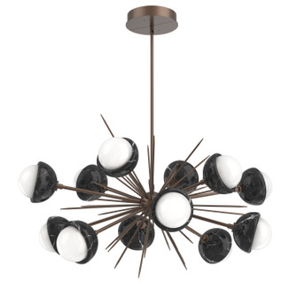 Cabochon LED Chandelier in Burnished Bronze (404|PLB0093-0D-BB-WL-001-L3-BM)