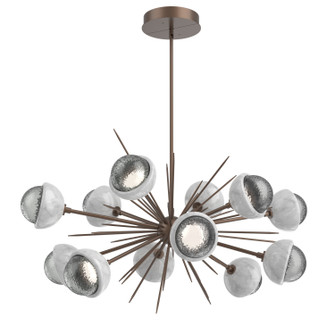 Cabochon LED Chandelier in Burnished Bronze (404|PLB0093-0D-BB-S-001-L3-WM)