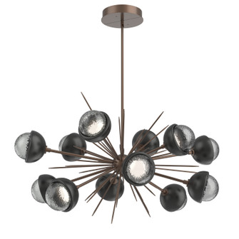 Cabochon LED Chandelier in Burnished Bronze (404|PLB0093-0D-BB-S-001-L3-MB)