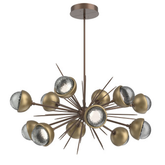 Cabochon LED Chandelier in Burnished Bronze (404|PLB0093-0D-BB-S-001-L1-GB)