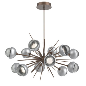 Cabochon LED Chandelier in Burnished Bronze (404|PLB0093-0D-BB-S-001-L1-CS)