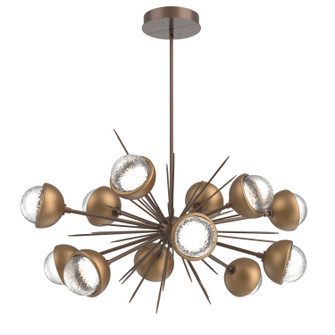 Cabochon LED Chandelier in Burnished Bronze (404|PLB0093-0D-BB-C-001-L3-NB)