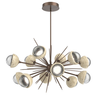 Cabochon LED Chandelier in Burnished Bronze (404|PLB0093-0D-BB-C-001-L1-TR)