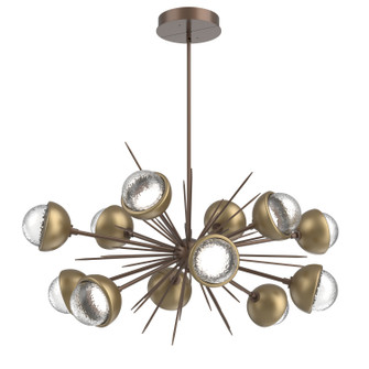 Cabochon LED Chandelier in Burnished Bronze (404|PLB0093-0D-BB-C-001-L1-GB)