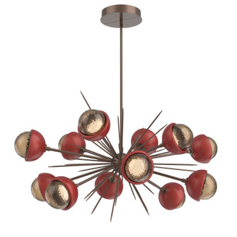 Cabochon LED Chandelier in Burnished Bronze (404|PLB0093-0D-BB-B-001-L3-RE)