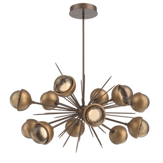 Cabochon LED Chandelier in Burnished Bronze (404|PLB0093-0D-BB-B-001-L1-NB)