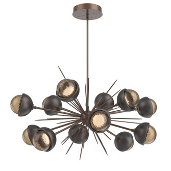 Cabochon LED Chandelier in Burnished Bronze (404|PLB0093-0D-BB-B-001-L1-GP)