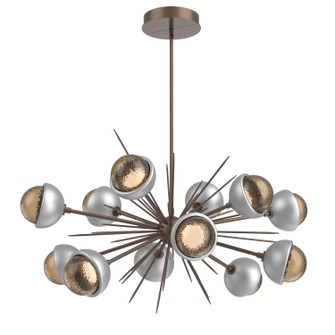 Cabochon LED Chandelier in Burnished Bronze (404|PLB0093-0D-BB-B-001-L1-CS)
