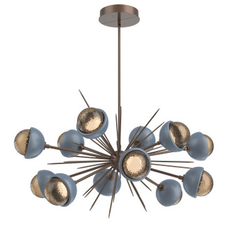Cabochon LED Chandelier in Burnished Bronze (404|PLB0093-0D-BB-B-001-L1-BU)