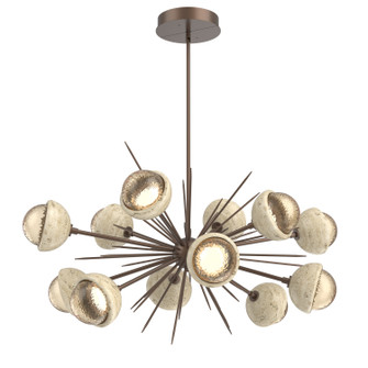 Cabochon LED Chandelier in Burnished Bronze (404|PLB0093-0D-BB-A-001-L3-TR)