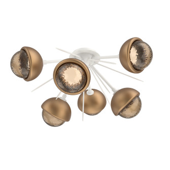 Cabochon LED Semi Flush Mount in Salt White (404|CLB0093-02-WI-B-L3-NB)